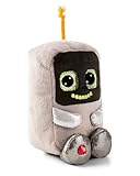 Kuscheltier GLUBSCHIS Roboter R03-Bot 15cm - grau - Stofftier aus weichem Plüsch, niedliches...