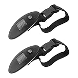 Abaodam 2 Stück Pack Digitale Gepäckwaage 40 kg Tragkraft Tragbare Elektronische Handwaage mit...