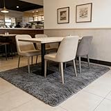 WUXXIANG Hochflor Teppich 129 x 280 cm Anti-Rutsch, Super Soft, Einfarbig, Flauschig, Pflegeleicht,...