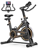 Heimtrainer Fahrrad, UREVO 10kg Schwungrad Spinning Bike Indoor mit 120 kg Gewichtskapazität,...