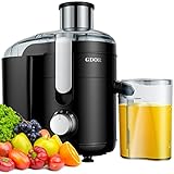 GDOR Entsafter 600W Entsafter Gemüse Und Obst Mit Großem 65mm Einfüllschacht 3 Geschwindigkeiten...