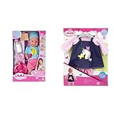 Simba 105010964 - Laura Hungry, Weichkörperpuppe mit Schnuller & Einhorn Fashion, 3 Teile, Kleid...