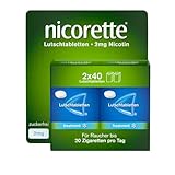 NICORETTE Lutschtabletten mit 2 mg Nikotin – freshmint Geschmack – diskret mit dem Rauchen...