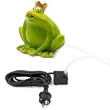 Blümelhuber Wasserspeier Frosch Figur - Frosch Deko Garten - Wasserspiel Garten Deko - Gartenteich...