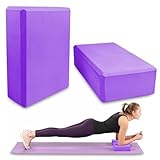 Lixiluxia Yoga Block 2er Set, Yoga Blöcke, Yoga Klötze, Yoga Klotz, Yoga Würfel, Rutschfeste...