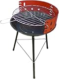 Festival Holzkohlegrill 36x36x52cm Rundgrill Standgrill Camping Garten Grill