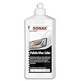 SONAX Polish+Wax Color weiß (500 ml) Politur mit weißen Farbpigmenten und Wachsanteilen | Art-Nr....