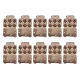 SHINEOFI Eierbehälter aus Papier 6 Stück Eierhalter mit Deckel Flacher Eierkarton für...