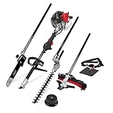Scheppach Benzin Motorsense MFH5200-4P (1,8 PS, 4in1 Multitool für Garten - Rasentrimmer,...