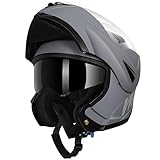 Westt Klapphelm Motorradhelm ECE-R 22.06 Zertifiziert Integralhelm für Damen und Herren Jethelm mit...