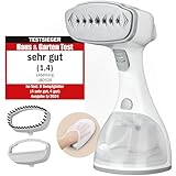 LEBENLANG Steamer Dampfglätter TESTSIEGER - 1500W & 300ml inkl. Bügelhandschuh & Aufsätze I Pro...