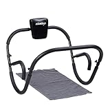 Relaxdays Bauchtrainer AB Roller, Bauchmuskeltrainer, faltbar, HxBxT: 66 x 70 x 70 cm, Sixpack...