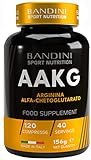 Bandini® AAKG - Nahrungsergänzungsmittel aus Arginin-Alpha-Ketoglutarat - 120 Tabletten - für...