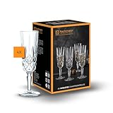 Nachtmann Champagner Gläser 4er Set, 150 ml, Noblesse, 104248, Sektgläser aus Kristallglas,...
