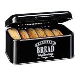 Granrosi Brotkasten - Retro-Brotbox mit Scharnierdeckel -platzsparende Aufbewahrungsbox für...