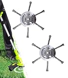2 x Stahldraht-Rasentrimmerkopf, Rasentrimmer-Ersatzteile, Universal-Freischneider für...