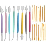 WOLMIK Modellierwerkzeug 22 Stück Töpferwerkzeug Ton Werkzeug, Pottery Tools Doppelseitige...