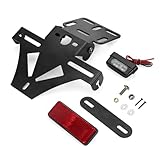 WingFly Motorrad Kennzeichenhalter, Motorrad Einstellbare Winkel Lizenz Kennzeichen Halter Halterung...