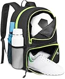 YOREPEK Fußball Tasche, Fussball Rucksack mit Schuhfach und Ballfach, Leicht Sportrucksack Herren...