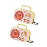 Fpbiagoq ABS Elektronischer Retro-Kassetten-Schlüsselanhänger, tragbares Diktiergerät, Spielzeug,...