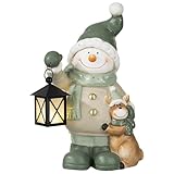 Weihnachtsdeko Figuren Groß 42cm Weihnachtsfiguren Beleuchtet Innen LED Figuren Weihnachten mit...