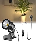 TobeBright LED Spot Klemmstrahler mit Stecker und Schalter, IP65 Wasserfester Pflanzen Spotlight...