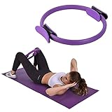 Pilates Ring Widerstandsring, Doppelgriff Pilates Yoga Rings, Exercise Ringe, Dual Grip Magic...