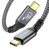 Zertifiziert USB4 Kabel mit Thunderbolt 4 Kabel, Unterstützt 40Gbps USB C Datenkabel, PD 3.1 240W...