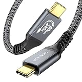 Zertifiziert USB4 Kabel und Thunderbolt 4 Kabel 30cm, 40Gbps USB C Kabel mit 240W PD 3.1 EPR...