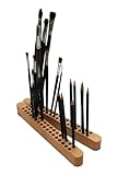 Paintersisters Stiftehalter/Pinselhalter Duo, aus Buchenholz, klappbar 2x 28,5 cm, 68 Fächer für...