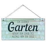 CARISPIBET Ein schöner Garten dekoratives Hausschild Hofschild Hausdeko für den Garten...