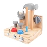 fdsfa Kinder Werkzeug Spielzeug Multifunktions Werkzeug Tisch Holz Konstruktionsspielzeug Bunte Bau...