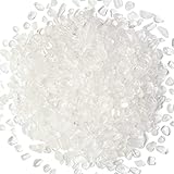 1 lb transparenter Quarz, Aquarium, Kies, Kiesfelsen, natürliche Heilkristallchips, lose gemahlene...