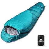 Forceatt Schlafsack, 3-4 Jahreszeiten Mumienschlafsack, Winterschlafsack ist Wasserdicht und...