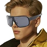 Monozoz Fahrradbrille | Leichte Jogging-Sonnenbrille | Wiederverwendbares Sonnenschutzwerkzeug,...
