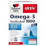 Doppelherz Seefischöl Omega-3 1000 - EPA und DHA als Beitrag für die normale Herzfunktion - 80...