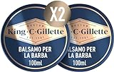 King C. Gillette Bartpflege Bartbalsam Männer (100 ml) mit Sheabutter, Arganöl, und Kakaobutter...