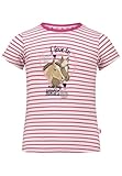 SALT AND PEPPER BY KIDS PARK Mädchen Pferde Stickmotiv und Pailletten T-Shirt, Camelia pink, 128...