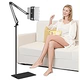 Tablet Bodenständer, Tablet Halterung mit Heavy Duty Base 【3rd Upgrade】, um 360 Grad drehbar...