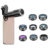 SagTuol 10-in-1 Universal Objektiv für Handy, Handy Objektiv, 22X Teleobjektiv, 15X Makro Objektiv...