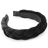 DRESHOW Geflochtene Stirnbänder für Damen Samt Haarreifen Elastische Criss Cross Haarbänder...