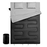 Ancsttu Doppelschlafsack Für Erwachsene - Kinder Schlafsack Mit Kissen - Wichtiges Wanderzubehör...