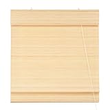 Victoria M. Bambus Raffrollo Sonnenschutz Sichtschutz Rollo Seitenzugrollo, für Fenster und Türen,...