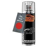 TRISTARcolor RAL 3000 Feuerrot glänzend 2K Acryl Spraydose Sprühdose Spritzlack Sprühlack 400 ml...