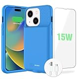 BOPPS 15 W Schnellakku-Hülle für iPhone 15/15 Pro, ultradünn, leicht, leistungsstark, 7000 mAh,...