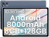 2024 Neueste Tablet 10.36 Zoll 2K Screen mit 8(4+4) GB RAM+128GB ROM (1TB TF) Android 12, Octa-Core,...