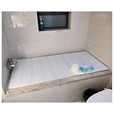 Wasserdichte Badewannenabdeckung, 1,2 cm dickes Badewannentablett, isoliertes Badewannenbrett für...