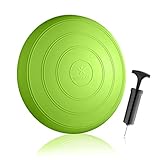 BODYMATE Ballsitzkissen COMFORT inkl. Pumpe GRÜN 33cm Durchmesser - Balance-Kissen, Sitzballkissen,...