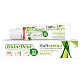 Naturdent Haftcreme | Die erste natürliche Haftcreme | Wasserunlöslich - kein Ausspülen, Nur 1...