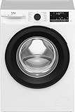 Beko B3WFR58615W Waschvollautomat, Waschvollautomat, 8 kg, Schleuderwahl 1600 U/min, SteamCure...